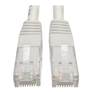 Tripp Lite   10ft Cat6 Gigabit Molded Patch Cable RJ45 M/M 550MHz 24AWG White 10′ patch cable 10 ft white N200-010-WH