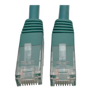 Tripp Lite   15ft Cat6 Gigabit Molded Patch Cable RJ45 M/M 550MHz 24AWG Green 15′ patch cable 15 ft green N200-015-GN