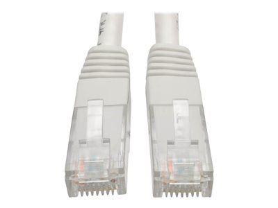 Tripp Lite   Premium Cat5/Cat5e/Cat6 Gigabit Molded Patch Cable, 24 AWG, 550 MHz/1 Gbps (RJ45 M/M), White, 20 ft. patch cable 20 ft white N200-020-WH