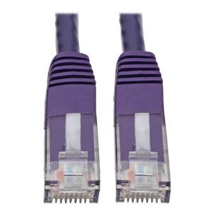 Tripp Lite   Premium Cat5/Cat5e/Cat6 Gigabit Molded Patch Cable, 24 AWG, 550 MHz/1 Gbps (RJ45 M/M), Purple, 25 ft. patch cable 25 ft purple N200-025-PU