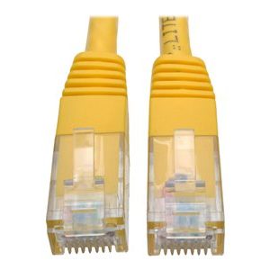 Tripp Lite   25ft Cat6 Gigabit Molded Patch Cable RJ45 MM 550MHz 24AWG Yellow 25′ patch cable 25 ft yellow N200-025-YW