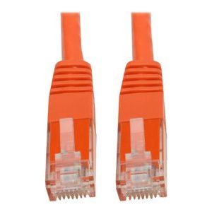 Tripp Lite   Premium Cat5/Cat5e/Cat6 Gigabit Molded Patch Cable, 24 AWG, 550 MHz/1 Gbps (RJ45 M/M), Orange, 35 ft. patch cable 35 ft orange N200-035-OR