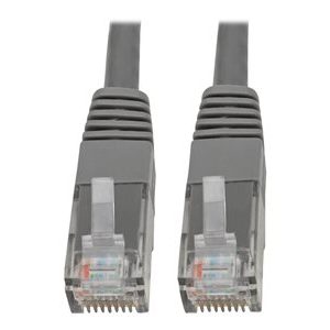 Tripp Lite   Premium Cat5/Cat5e/Cat6 Gigabit Molded Patch Cable, 24 AWG, 550 MHz/1 Gbps (RJ45 M/M), Gray, 50 ft. patch cable 50 ft gray N200-050-GY
