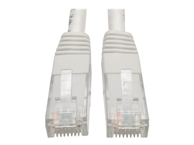 Tripp Lite   Premium Cat5/Cat5e/Cat6 Gigabit Molded Patch Cable, 24 AWG, 550 MHz/1 Gbps (RJ45 M/M), White, 100 ft. patch cable 100 ft white N200-100-WH
