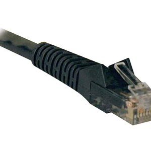 Tripp Lite   Cat6 Gigabit Snagless Molded Patch Cable RJ45 50 Pc Bulk Pack 1′ patch cable 1 ft black N201-001-BK50BP