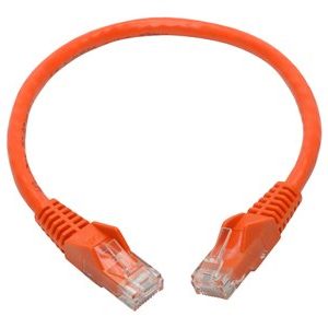 Tripp Lite   1ft Cat6 Snagless Molded Patch Cable UTP Orange RJ45 M/M 1′ patch cable 1 ft orange N201-001-OR