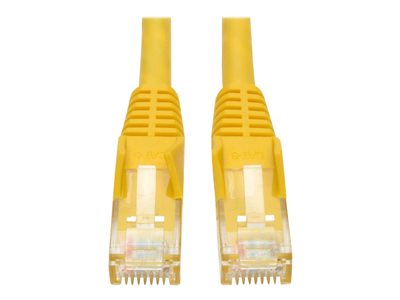 Tripp Lite   1ft Cat6 Gigabit Snagless Molded Patch Cable RJ45 M/M Yellow 1′ patch cable 1 ft yellow N201-001-YW