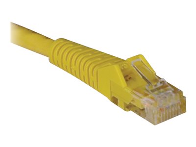 Tripp Lite   1ft Cat6 Gigabit Snagless Molded Patch Cable RJ45 M/M Yellow 1′ patch cable 1 ft yellow N201-001-YW