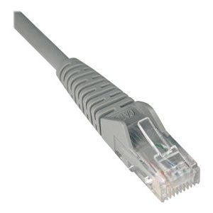 Tripp Lite   2ft Cat6 Gigabit Snagless Molded Patch Cable RJ45 M/M Gray 2′ patch cable 2 ft gray N201-002-GY