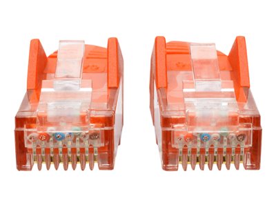 Tripp Lite   2ft Cat6 Snagless Molded Patch Cable UTP Orange RJ45 M/M 2′ patch cable 2 ft orange N201-002-OR