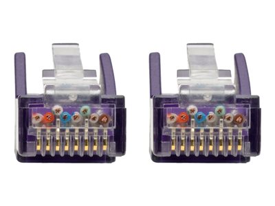 Tripp Lite   2ft Cat6 Snagless Molded Patch Cable UTP Purple RJ45 M/M 2′ patch cable 2 ft purple N201-002-PU