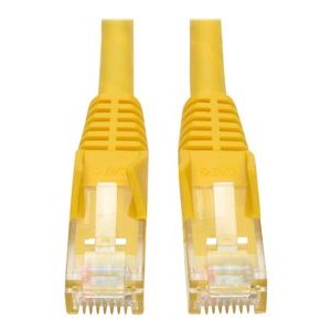 Tripp Lite   2ft Cat6 Gigabit Snagless Molded Patch Cable RJ45 M/M Yellow 2′ patch cable 2 ft yellow N201-002-YW