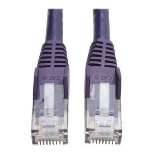 Tripp Lite   3ft Cat6 Gigabit Snagless Molded Patch Cable RJ45 M/M Purple 3′ patch cable 3 ft purple N201-003-PU
