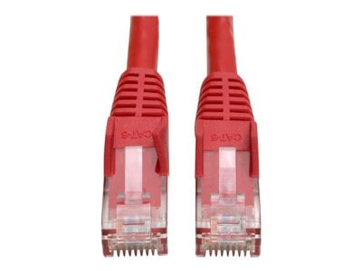 Tripp Lite   Premium Cat6 Gigabit Snagless Molded UTP Patch Cable, 24 AWG, 550 MHz/1 Gbps (RJ45 M/M), Red, 4 ft. patch cable 4 ft green N201-004-RD