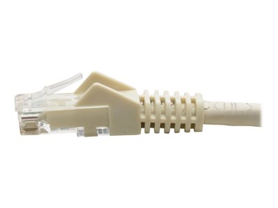 Tripp Lite   Premium Cat6 Gigabit Snagless Molded UTP Patch Cable, 24 AWG, 550 MHz/1 Gbps (RJ45 M/M), White, 4 ft. patch cable 4 ft white N201-004-WH