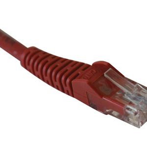 Tripp Lite   5ft Cat6 Gigabit Snagless Molded Patch Cable RJ45 M/M Red 5′ patch cable 5 ft red N201-005-RD