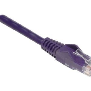 Tripp Lite   14ft Cat6 Gigabit Snagless Molded Patch Cable RJ45 M/M Purple 14′ patch cable 14 ft purple N201-014-PU