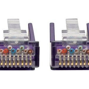 Tripp Lite   20ft Cat6 Snagless Molded Patch Cable UTP Purple RJ45 M/M 20′ patch cable 20 ft purple N201-020-PU