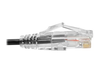 Tripp Lite   Cat6 UTP Patch Cable (RJ45) M/M, Gigabit, Snagless, Molded, Slim, Black, 1 ft. patch cable 1 ft black N201-S01-BK