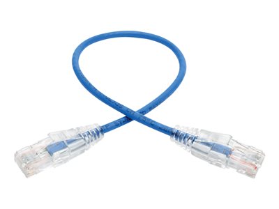 Tripp Lite   1ft Cat6 Gigabit Snagless Molded Slim UTP Patch Cable RJ45 M/M Blue 1′ patch cable 1 ft blue N201-S01-BL