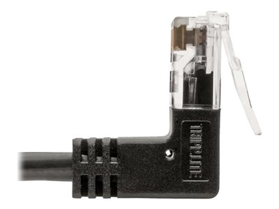 Tripp Lite   Cat6 Gigabit Patch Cable Snagless Right-Angle UTP Slim Black 2ft patch cable 2 ft black N201-SR2-BK