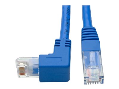 Tripp Lite   Cat6 Patch Cable Down-Angled RJ45 UTP Gbe Molded M/M Blue 1ft patch cable 1 ft blue N204-001-BL-DN
