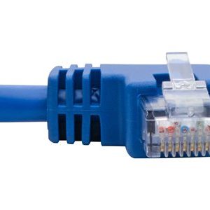 Tripp Lite   Cat6 Patch Cable Left-Angled RJ45 UTP Gbe Molded M/M Blue 1ft patch cable 1 ft blue N204-001-BL-LA