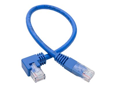 Tripp Lite   Cat6 Patch Cable Right-Angled RJ45 UTP Gbe Molded M/M Blue 1ft patch cable 1 ft blue N204-001-BL-RA
