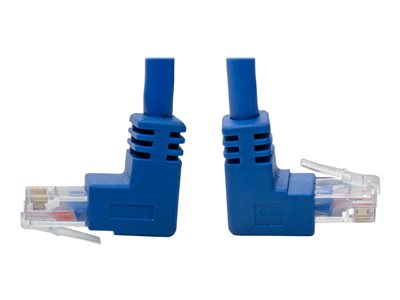 Tripp Lite   Cat6 Patch Cable Up-Angled / Down Angled UTP Molded M/M Blue 1ft patch cable 1 ft blue N204-001-BL-UD