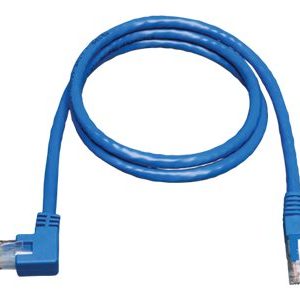 Tripp Lite   10ft Cat6 Gigabit Molded Patch Cable RJ45 Left Angle to Straight M/M Blue 10′ patch cable 10 ft blue N204-010-BL-LA
