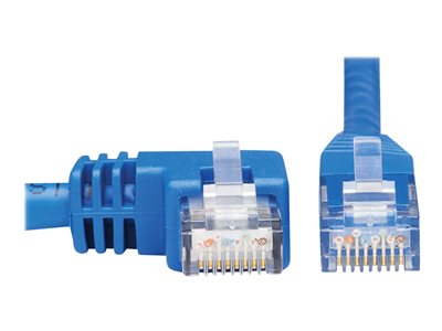 Tripp Lite   Left-Angle Cat6 Gigabit Molded UTP Ethernet Cable (RJ45 Left-Angle M to RJ45 M), Blue, 15 ft. patch cable 15 ft blue N204-015-BL-LA