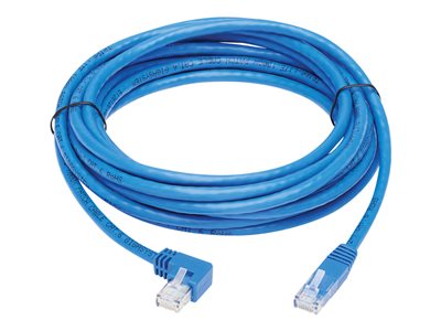 Tripp Lite   Left-Angle Cat6 Gigabit Molded UTP Ethernet Cable (RJ45 Left-Angle M to RJ45 M), Blue, 15 ft. patch cable 15 ft blue N204-015-BL-LA