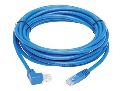 Tripp Lite   Up-Angle Cat6 Gigabit Molded UTP Ethernet Cable (RJ45 Right-Angle Up M to RJ45 M), Blue, 15 ft. patch cable 15 ft blue N204-015-BL-UP