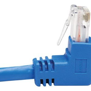Tripp Lite   Down-Angle Cat6 Gigabit Molded UTP Ethernet Cable (RJ45 Right-Angle Down M to RJ45 M), Blue, 20 ft. patch cable 20 ft blue N204-020-BL-DN