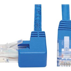 Tripp Lite   Left-Angle Cat6 Gigabit Molded UTP Ethernet Cable (RJ45 Left-Angle M to RJ45 M), Blue, 20 ft. patch cable 20 ft blue N204-020-BL-LA