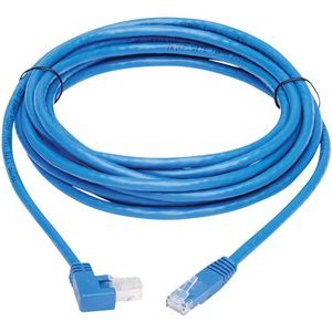 Tripp Lite   Right-Angle Cat6 Gigabit Molded UTP Ethernet Cable (RJ45 Right-Angle M to RJ45 M), Blue, 20 ft. patch cable 2.4 in blue N204-020-BL-RA