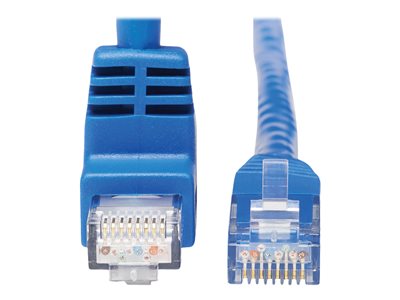 Tripp Lite   Up-Angle Cat6 Gigabit Molded UTP Ethernet Cable (RJ45 Right-Angle Up M to RJ45 M), Blue, 20 ft. patch cable 20 ft blue N204-020-BL-UP