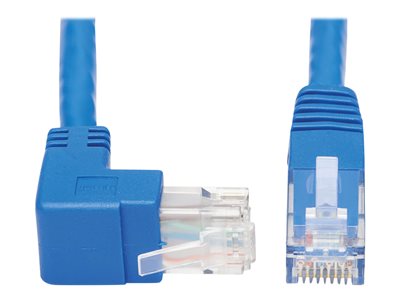 Tripp Lite   Up-Angle Cat6 Gigabit Molded UTP Ethernet Cable (RJ45 Right-Angle Up M to RJ45 M), Blue, 20 ft. patch cable 20 ft blue N204-020-BL-UP