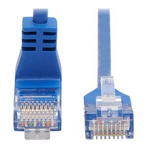 Tripp Lite   Up-Angle Cat6 Gigabit Molded Slim UTP Ethernet Cable (RJ45 Right-Angle Up M to RJ45 M), Blue, 3 ft. patch cable 3 ft blue N204-S03-BL-UP