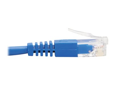 Tripp Lite   Down-Angle Cat6 Gigabit Molded Slim UTP Ethernet Cable (RJ45 Right-Angle Down M to RJ45 M), Blue, 7 ft. patch cable 7 ft blue N204-S07-BL-DN