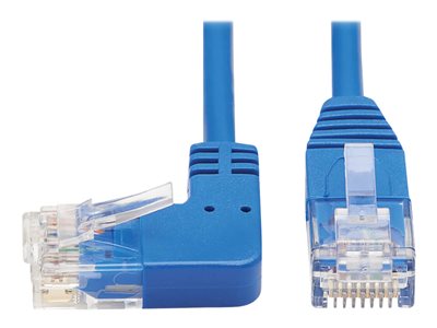 Tripp Lite   Left-Angle Cat6 Gigabit Molded Slim UTP Ethernet Cable (RJ45 Left-Angle M to RJ45 M), Blue, 10 ft. patch cable 10 ft blue N204-S10-BL-LA