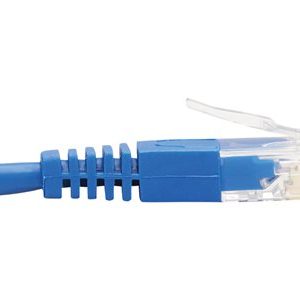 Tripp Lite Down-Angle Cat6 Gigabit Molded Slim UTP Ethernet Cable (RJ45 Right-Angle Down M to RJ45 M), Blue, 20 ft. patch cable 20 ft blu… N204-S20-BL-DN Tripp Lite Down-Angle Cat6 Gigabit Molded Slim UTP Ethernet Cable (RJ45 Right-Angle Down M to RJ45 M), Blue, 20 ft. patch cable 20 ft blu… N204-S20-BL-DN