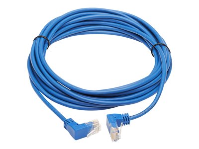 Tripp Lite   Up/Down-Angle Cat6 Gigabit Molded Slim UTP Ethernet Cable (RJ45 Up-Angle M to RJ45 Down-Angle M), Blue, 20 ft. patch cable 20… N204-S20-BL-UD