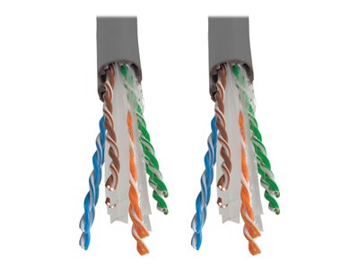 Tripp Lite   1000FT PVC CMR CAT 6 SOLID UTP BULK CABLE Gray 1000′ bulk cable 1000 ft gray N222-01K-GY