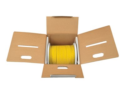 Tripp Lite 1000ft Cat6 Gigabit Bulk Cable Solid Core CMR PVC Yellow 1000 