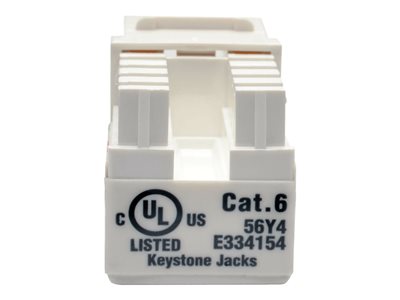 Tripp Lite   Cat6/Cat5e 110 Punch Down Keystone Jack modular insert N238-001-WH