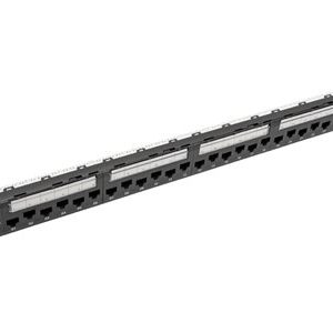 Tripp Lite   24-Port 1U Rack-Mount Cat6a/Cat6/Cat5e 110 Patch Panel with Cable Management Bar, 110 Punchdown, RJ45, TAA patch panel 1U 19″ TAA… N252-024-6A