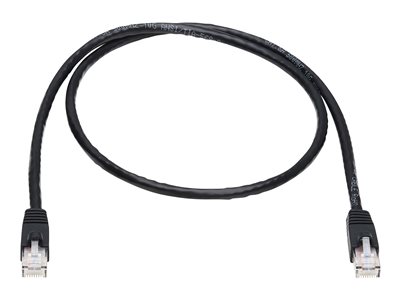 Tripp Lite   3ft Augmented Cat6 Cat6a Snagless 10G Patch Cable RJ45 M/M Black 3′ patch cable 3 ft black N261-003-BK