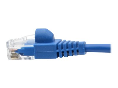 Tripp Lite   Cat6a 10G Snagless Molded Slim UTP Network Patch Cable (RJ45 M/M), Blue, 1 ft. patch cable 1 ft blue N261-S01-BL