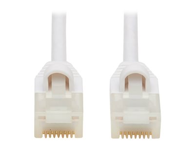 Tripp Lite   Safe-IT Cat6a 10G-Certified Snagless Anti-Bacterial UTP Slim Ethernet Cable (RJ45 M/M), White, 2 ft. network cable 2 ft white N261AB-S02-WH